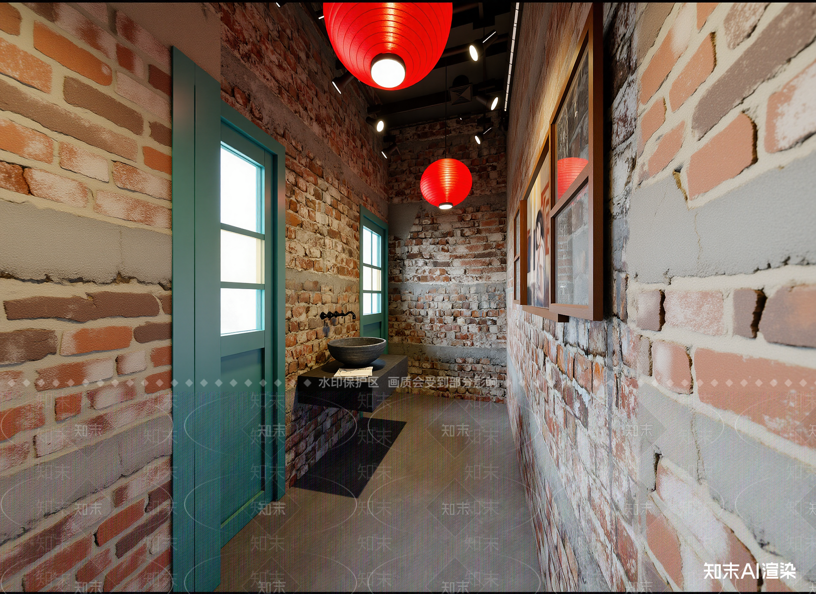 工业风走廊3D模型下载【ID:1214558004】
