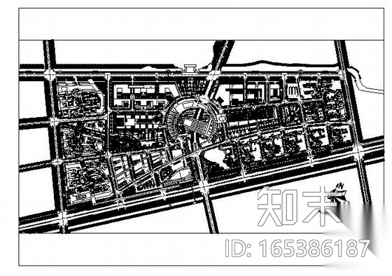 某大学校园景观规划设计cad施工图下载【ID:165386187】