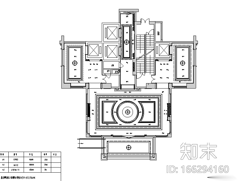 欧式风格名城电梯厅设计施工图（附效果图）cad施工图下载【ID:166294160】