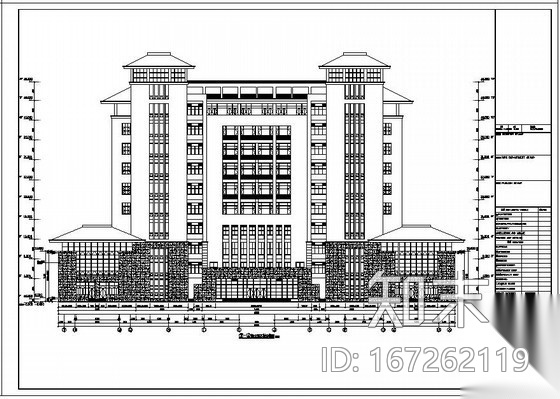 某图书馆石材幕墙结构设计图cad施工图下载【ID:167262119】