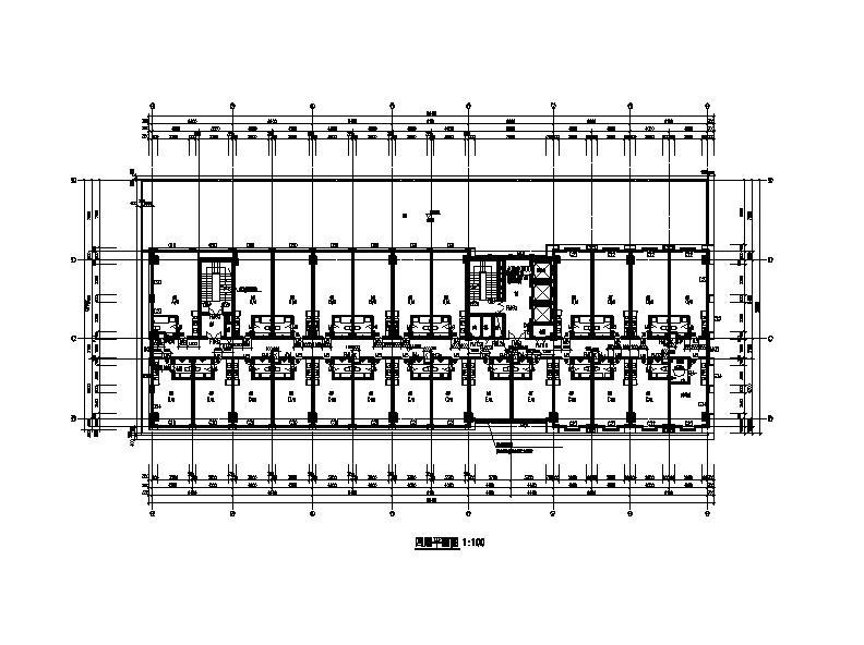 [宁夏]高层框剪结构美容医院建筑施工图cad施工图下载【ID:151583165】