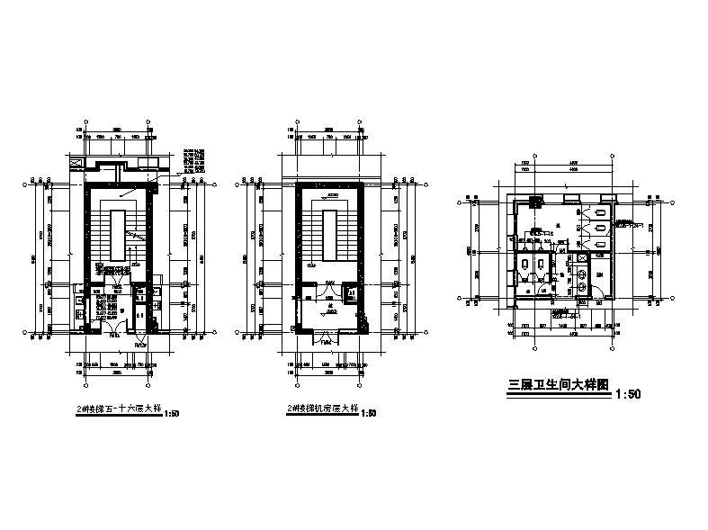 [宁夏]高层框剪结构美容医院建筑施工图cad施工图下载【ID:151583165】