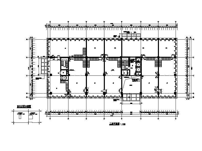 [宁夏]高层框剪结构美容医院建筑施工图cad施工图下载【ID:151583165】