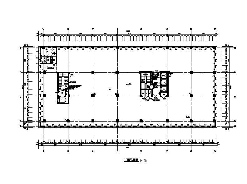 [宁夏]高层框剪结构美容医院建筑施工图cad施工图下载【ID:151583165】