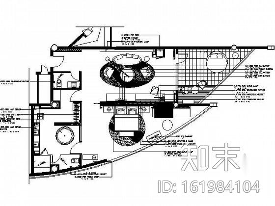 皇冠酒店异型行政套房2施工图cad施工图下载【ID:161984104】