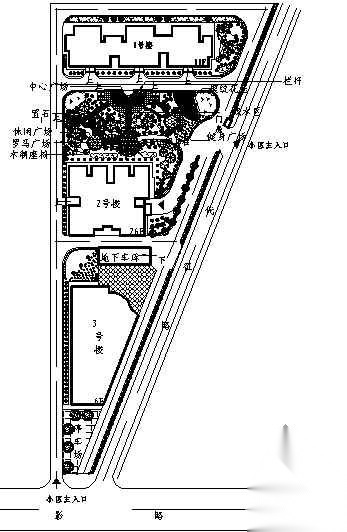 [陕西]某小区环境景观设计方案cad施工图下载【ID:161109103】