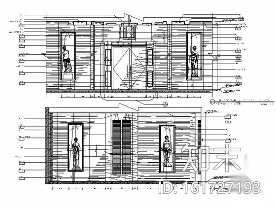 圆形会议室装饰施工图（含效果）cad施工图下载【ID:161727193】