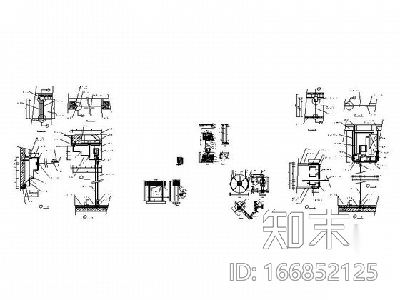 入口门cad施工图下载【ID:166852125】