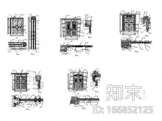 入口门cad施工图下载【ID:166852125】