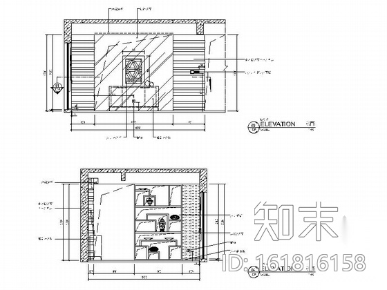 [江苏]某现代中式双层别墅室内装修施工图（含效果）cad施工图下载【ID:161816158】