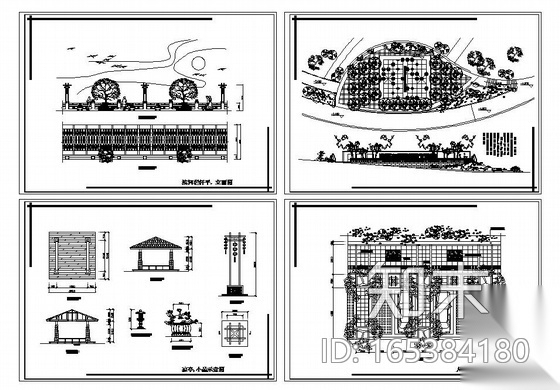 重庆某公园小广场环境景观设计施工图下载【ID:165384180】