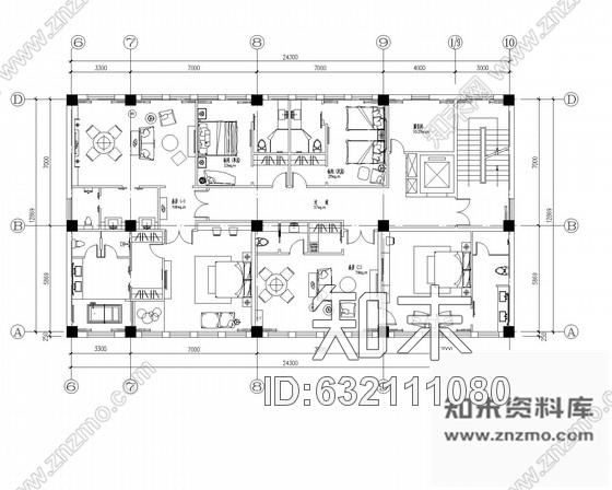 施工图山西现代简约风格办公会所CAD施工图含效果图cad施工图下载【ID:632111080】