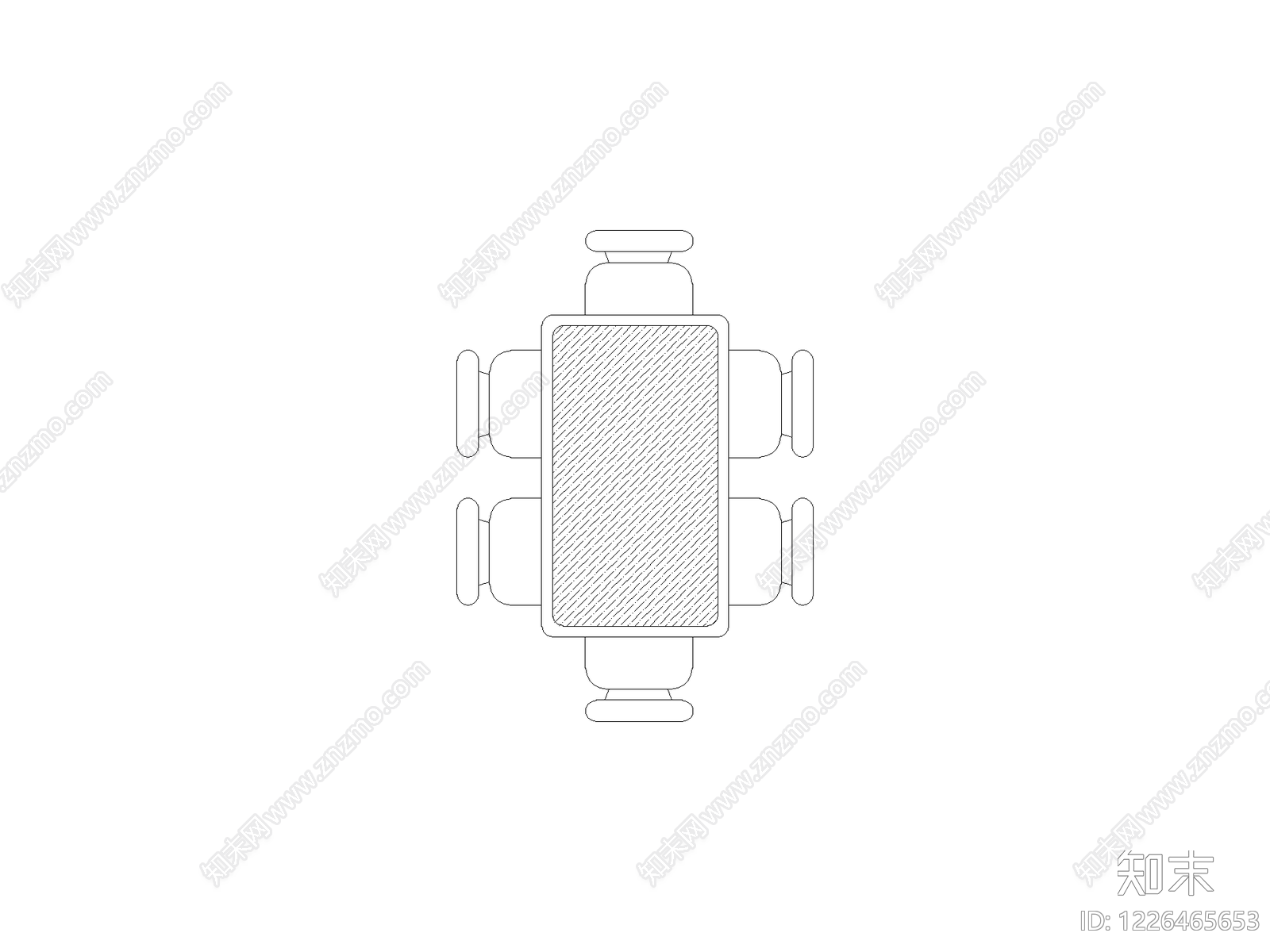 桌椅cad施工图下载【ID:1226465653】