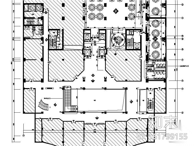 某五星酒店室内装修图cad施工图下载【ID:161799155】