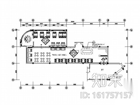 [安徽]国际酒店西餐厅室内装修图（含效果）cad施工图下载【ID:161757157】