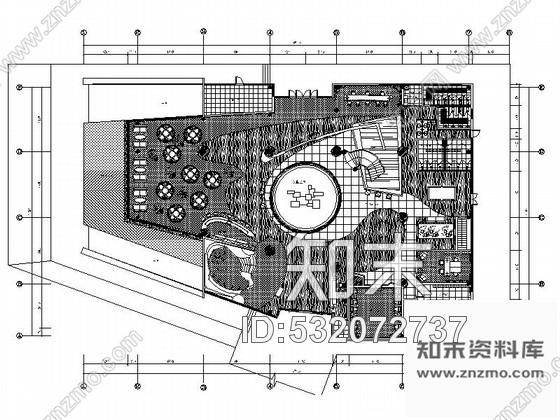 施工图湖南高档现代风格售楼部室内CAD装修图施工图下载【ID:532072737】