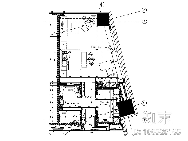 [广州]某高端酒店设计施工图（含实景图效果图）cad施工图下载【ID:166526165】