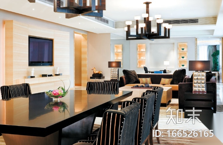 [广州]某高端酒店设计施工图（含实景图效果图）cad施工图下载【ID:166526165】