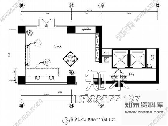 施工图住宅大堂及电梯厅装修图施工图下载【ID:632144197】