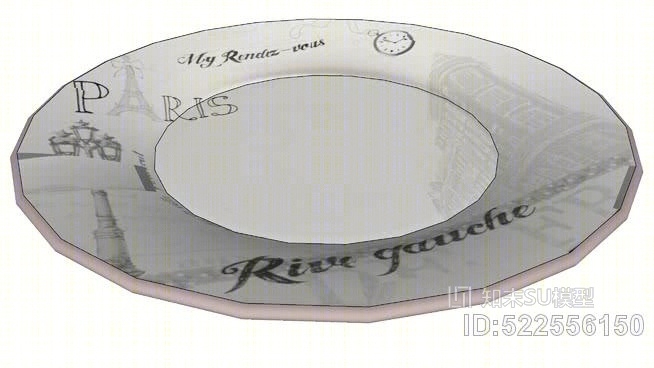 餐盘左岸，房子的世界。rèfSU模型下载【ID:522556150】