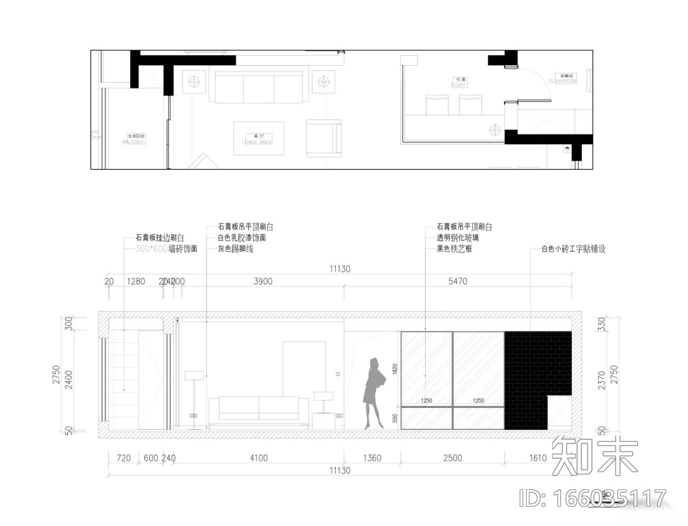 [江苏]Travel台湾风格住宅室内设计施工图（含效果图）施工图下载【ID:166035117】