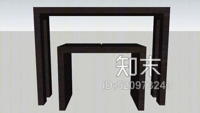 子午线受伤控制台和长凳SU模型下载【ID:520973243】
