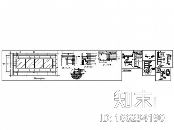 成套灯箱装饰节点详图CAD图块下载施工图下载【ID:166294190】