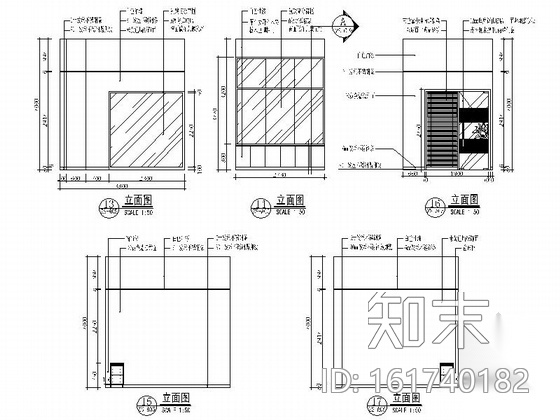 [深圳]首家企业创办股份制商业金融机构支行室内装修施工...cad施工图下载【ID:161740182】