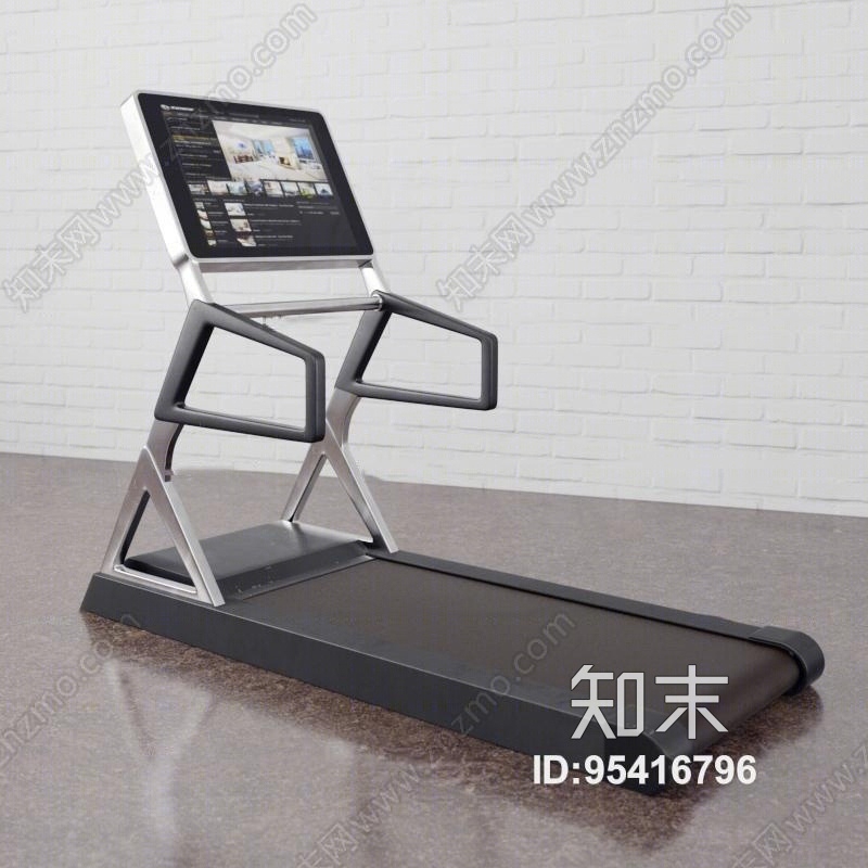 现代跑步机3D模型下载【ID:95416796】