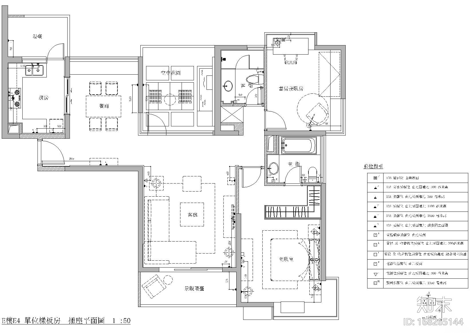 [上海]梁志天_上海滩花园一期三套户型图纸施工图下载【ID:168265144】