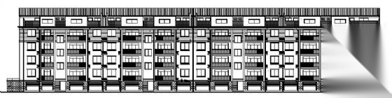 多层住宅楼平立剖面图cad施工图下载【ID:166729181】