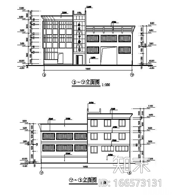 某花园式小区住宅楼群建筑施工套图cad施工图下载【ID:166573131】