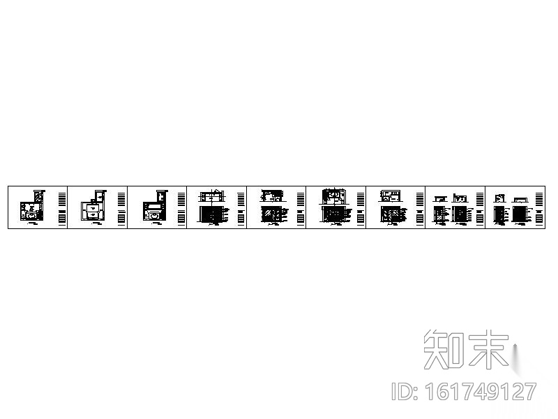 别墅主卧卫生间装修图cad施工图下载【ID:161749127】