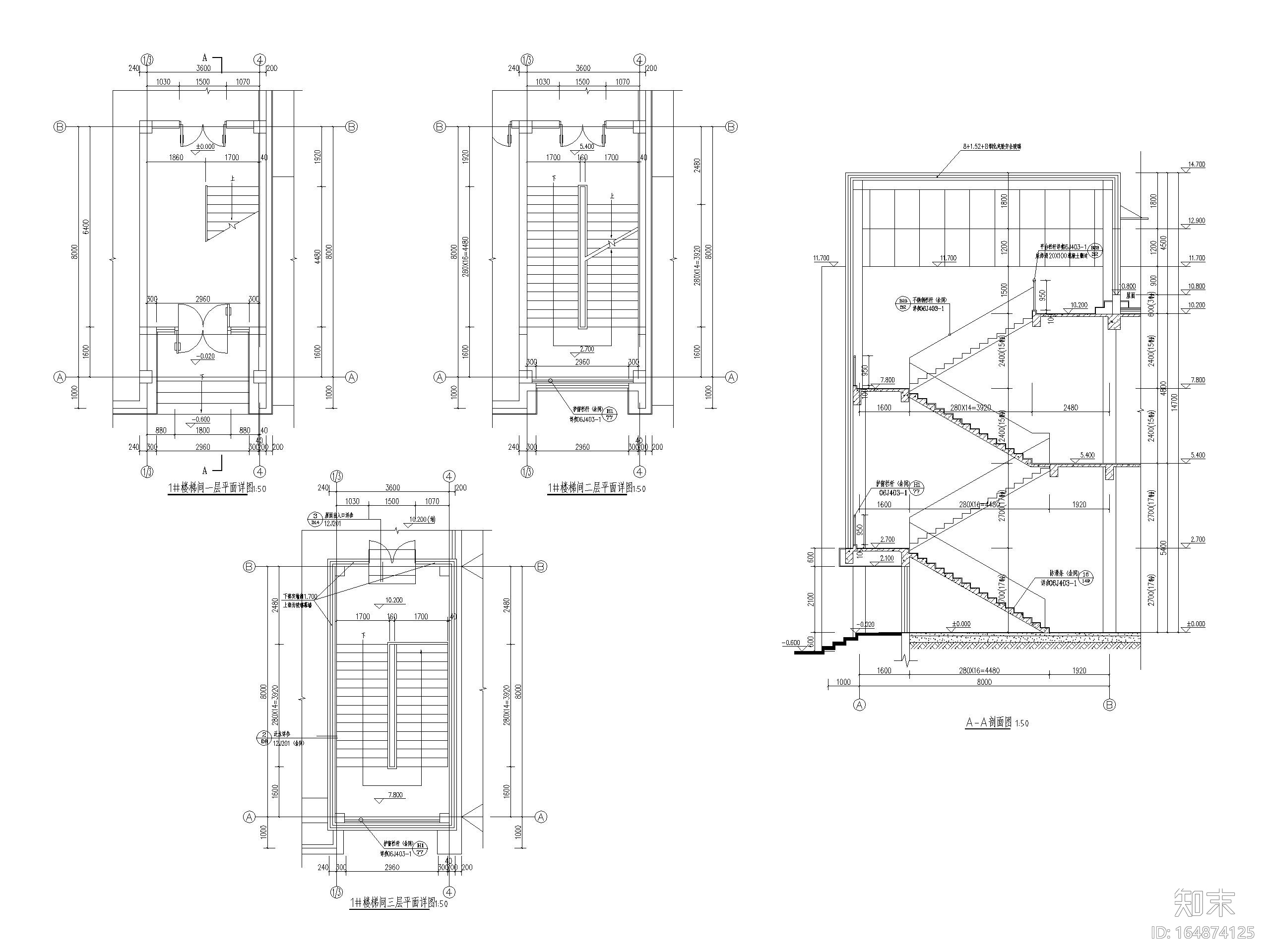 [福建]二层框架结构展示馆建筑施工图cad施工图下载【ID:164874125】