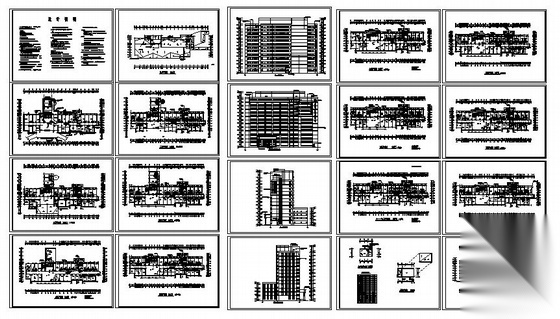 乐山市十三层武警医院住院楼建筑方案图cad施工图下载【ID:151592173】