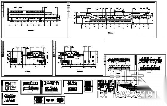 轻轨车站装修图cad施工图下载【ID:166292191】