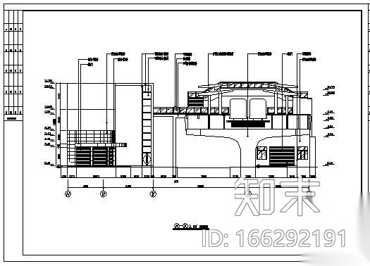 轻轨车站装修图cad施工图下载【ID:166292191】