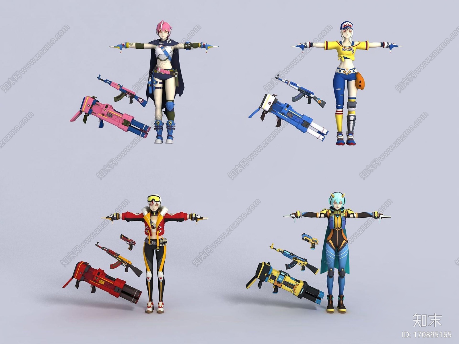 现代3D王牌战士安妮CG模型下载【ID:170895165】