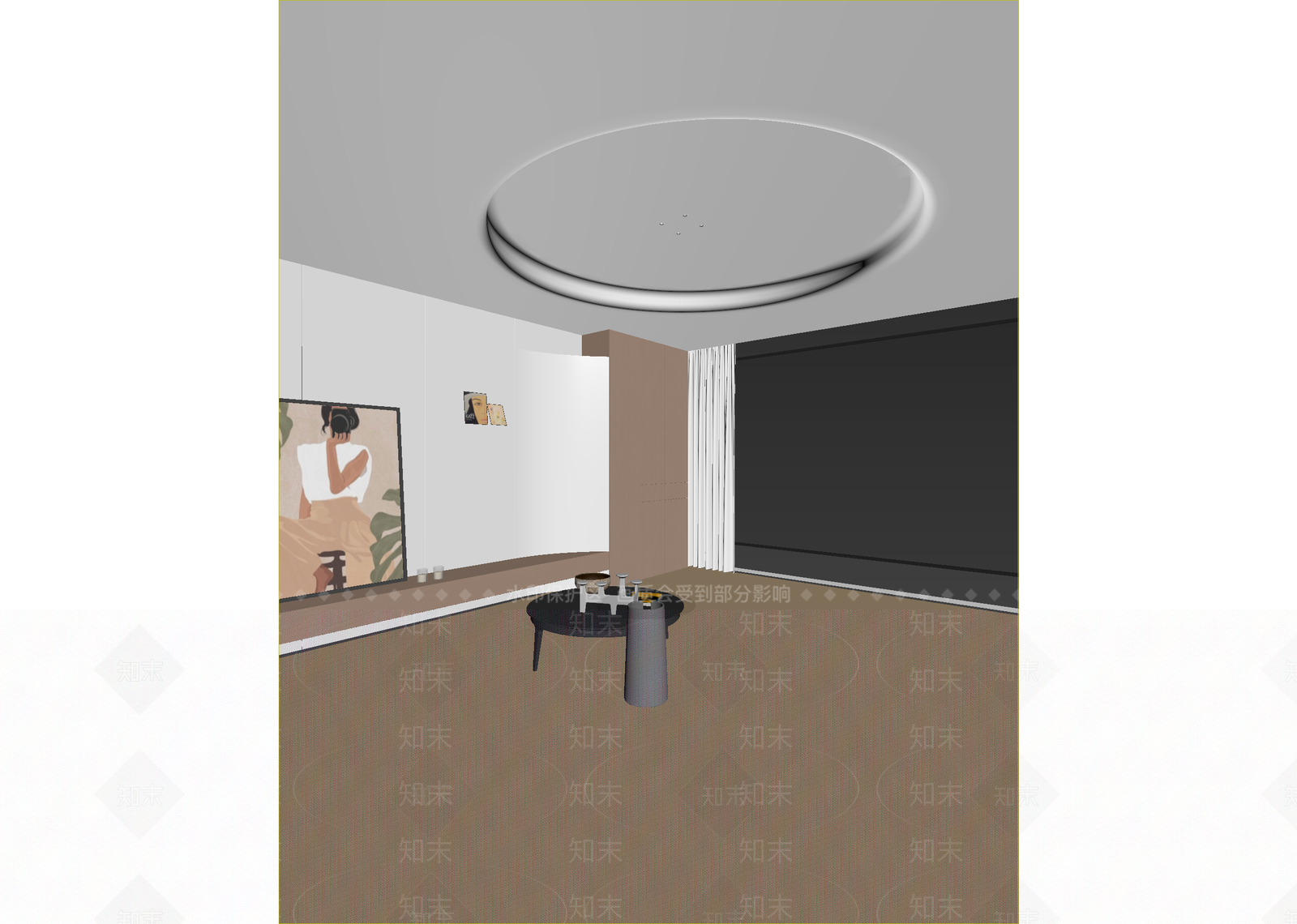 现代影音室3D模型下载【ID:1215022675】