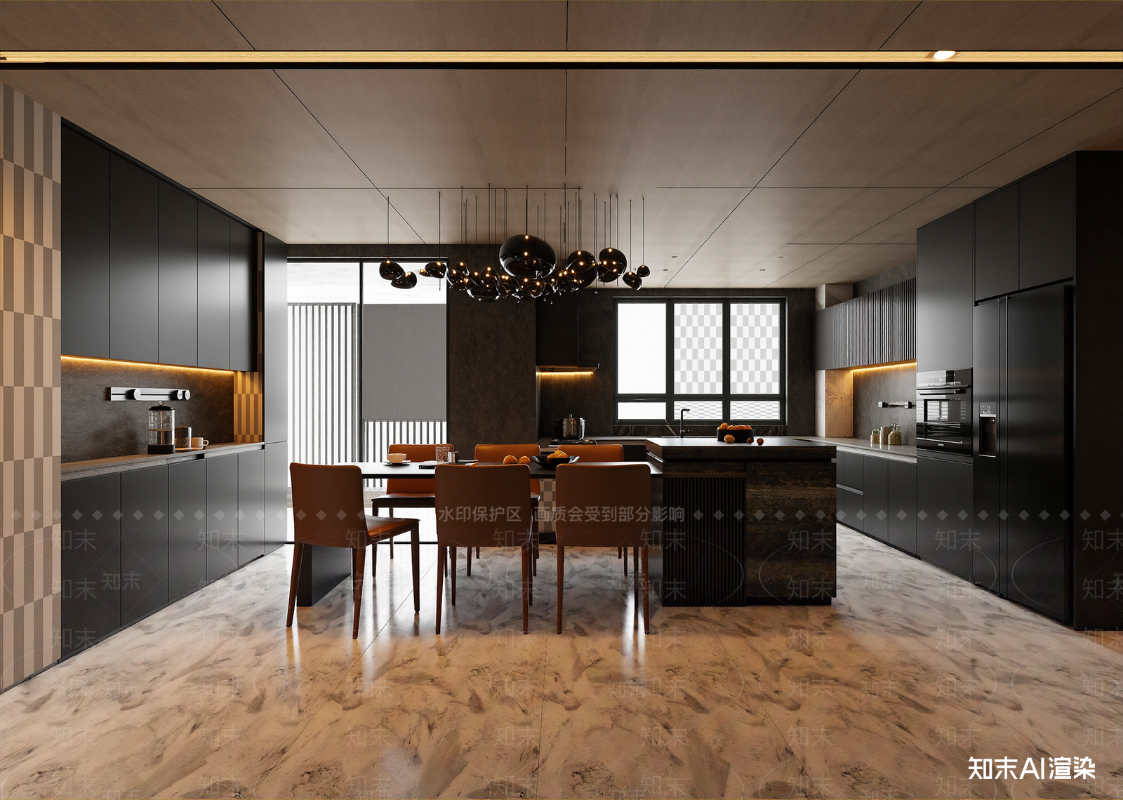极简其他餐饮空间3D模型下载【ID:1214459089】