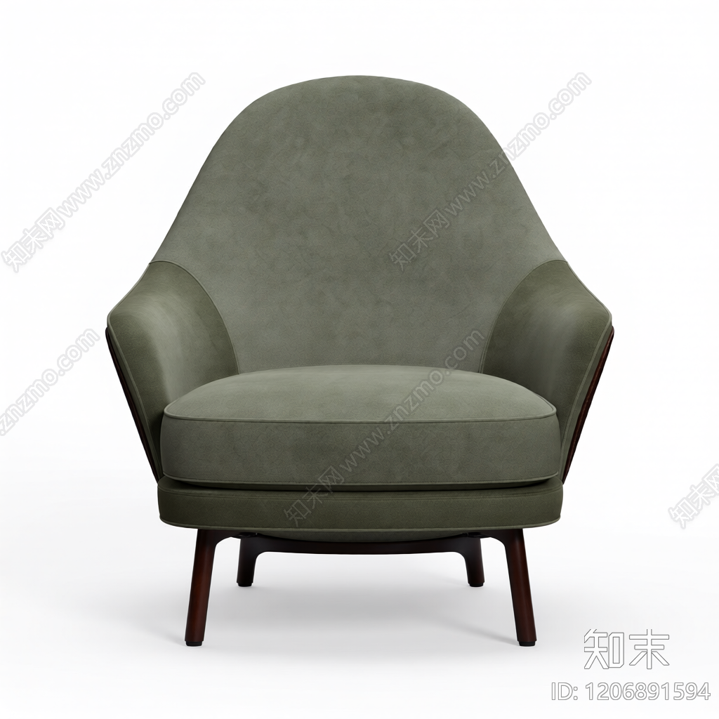 双色皮布扶手椅3D模型下载【ID:1206891594】