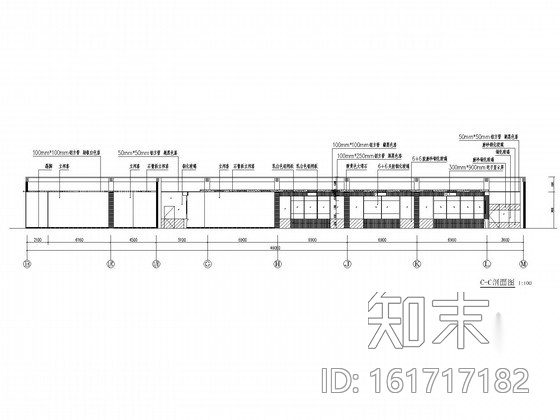 [北京]知名企业现代风格服务大厅室内CAD装修施工图（含...cad施工图下载【ID:161717182】