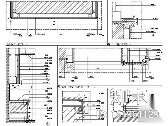 [重庆]四星级现代简约酒店餐厅室内装修施工图cad施工图下载【ID:161961129】