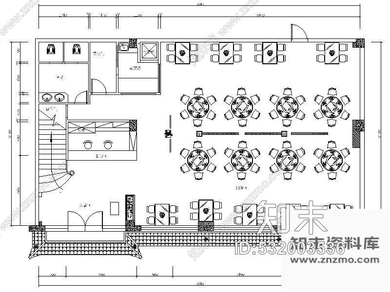 施工图川菜馆装修方案图cad施工图下载【ID:532003536】