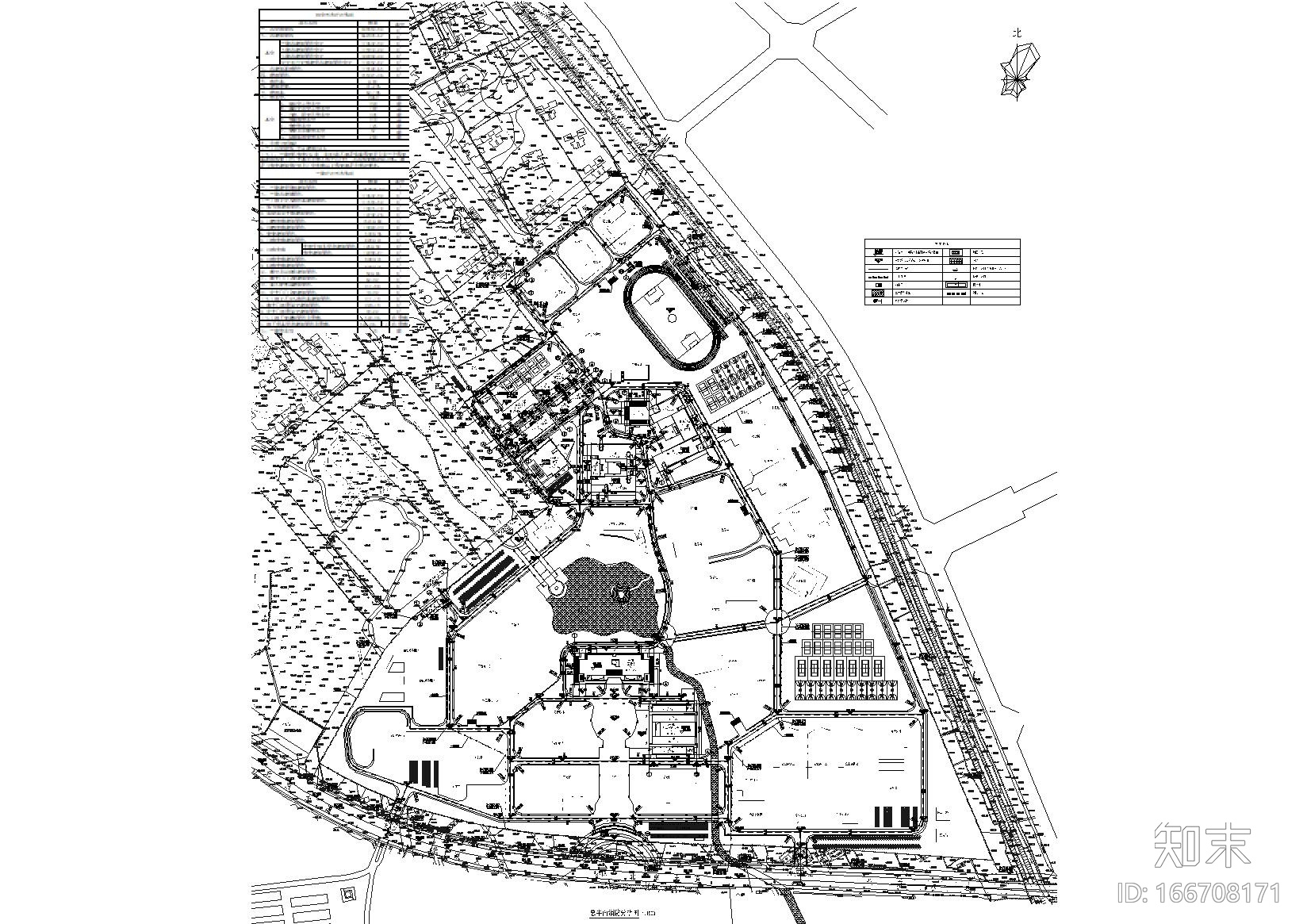 [四川]城市轨道交通职业学院（一期）施工图cad施工图下载【ID:166708171】