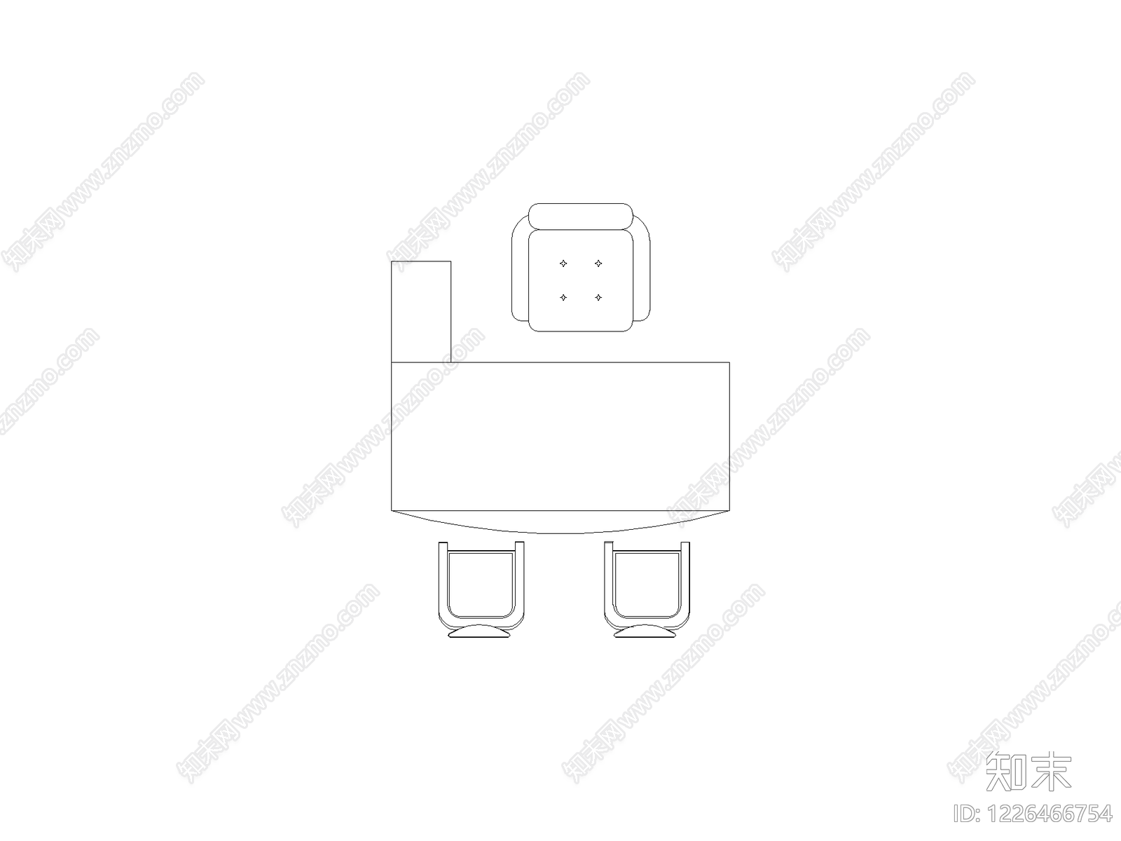 桌子cad施工图下载【ID:1226466754】