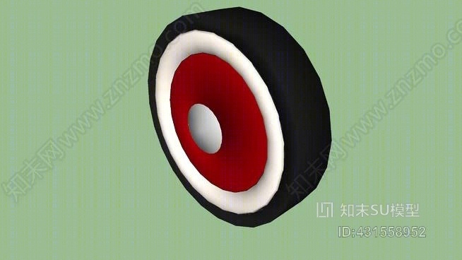 白壁轮胎SU模型下载【ID:431558952】