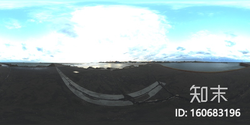 海边外景HDR全景贴图贴图下载【ID:160683196】