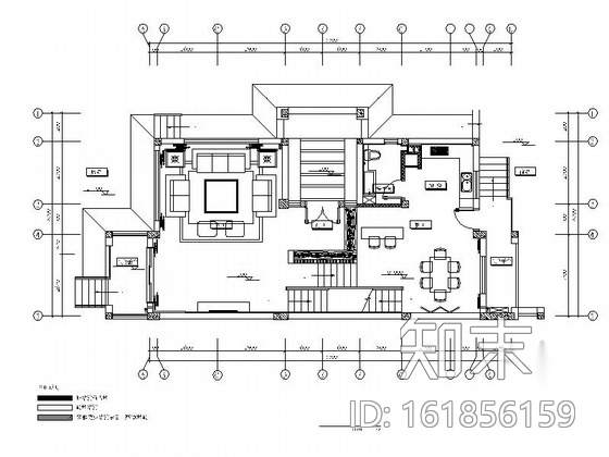 [武汉]三层住宅别墅现代风格室内设计施工图cad施工图下载【ID:161856159】