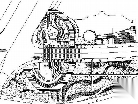 某地高档会所附属广场景观设计施工图施工图下载【ID:161037189】